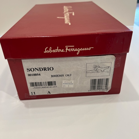 Salvatore Ferragamo Sondrio Bordeaux Calf Size 11 A Men\'s shoe main image 4